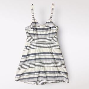 Francesca’s Jun & Ivy Blue and White Striped Mini Dress Size M